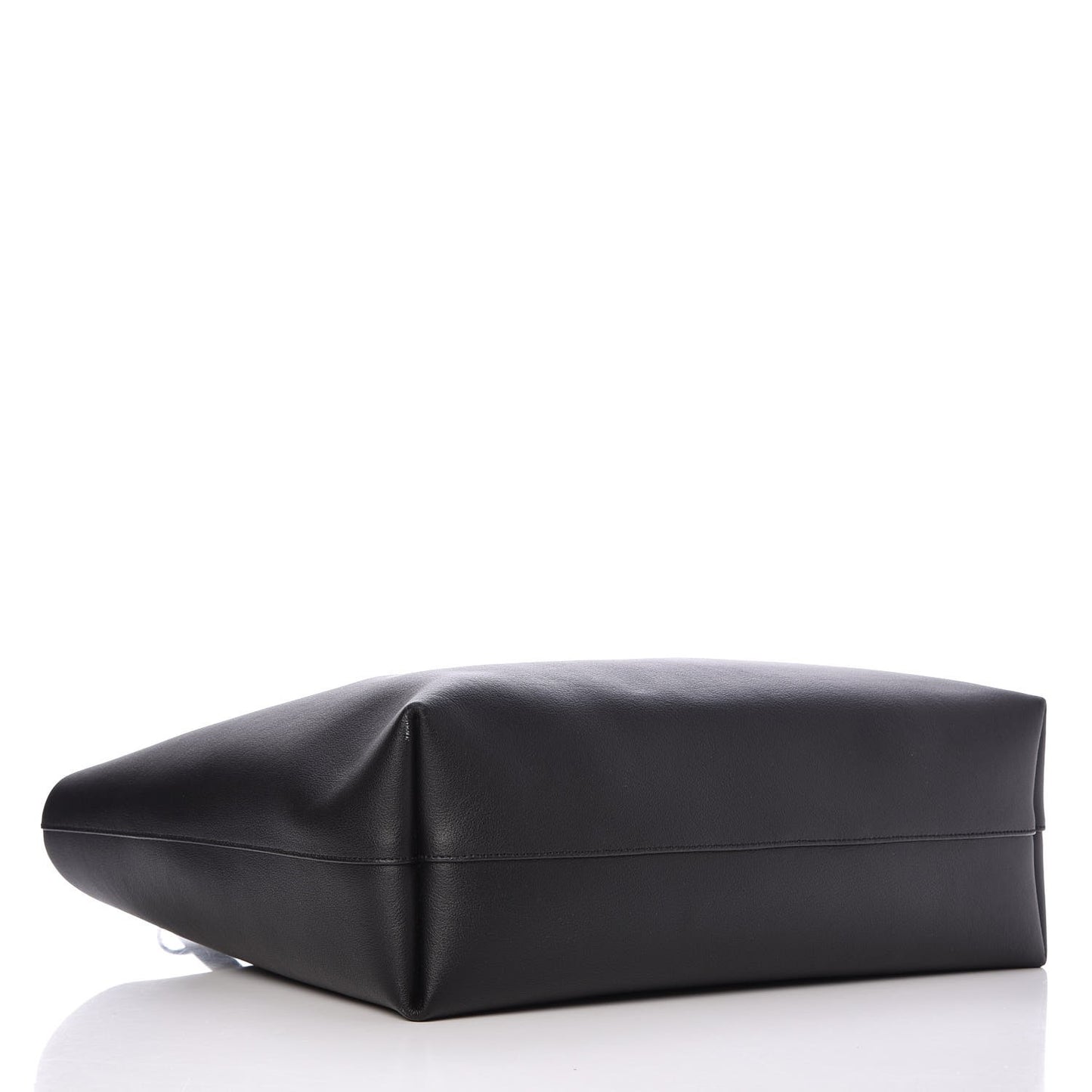 Calfskin Large Shopping Tote Black