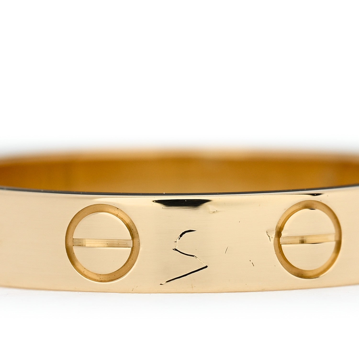 Cartier 18K Yellow Gold 3.5mm LOVE Wedding Band Ring 56 7.75 5 of 6