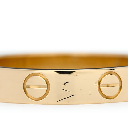Cartier 18K Yellow Gold 3.5mm LOVE Wedding Band Ring 56 7.75 5 of 6