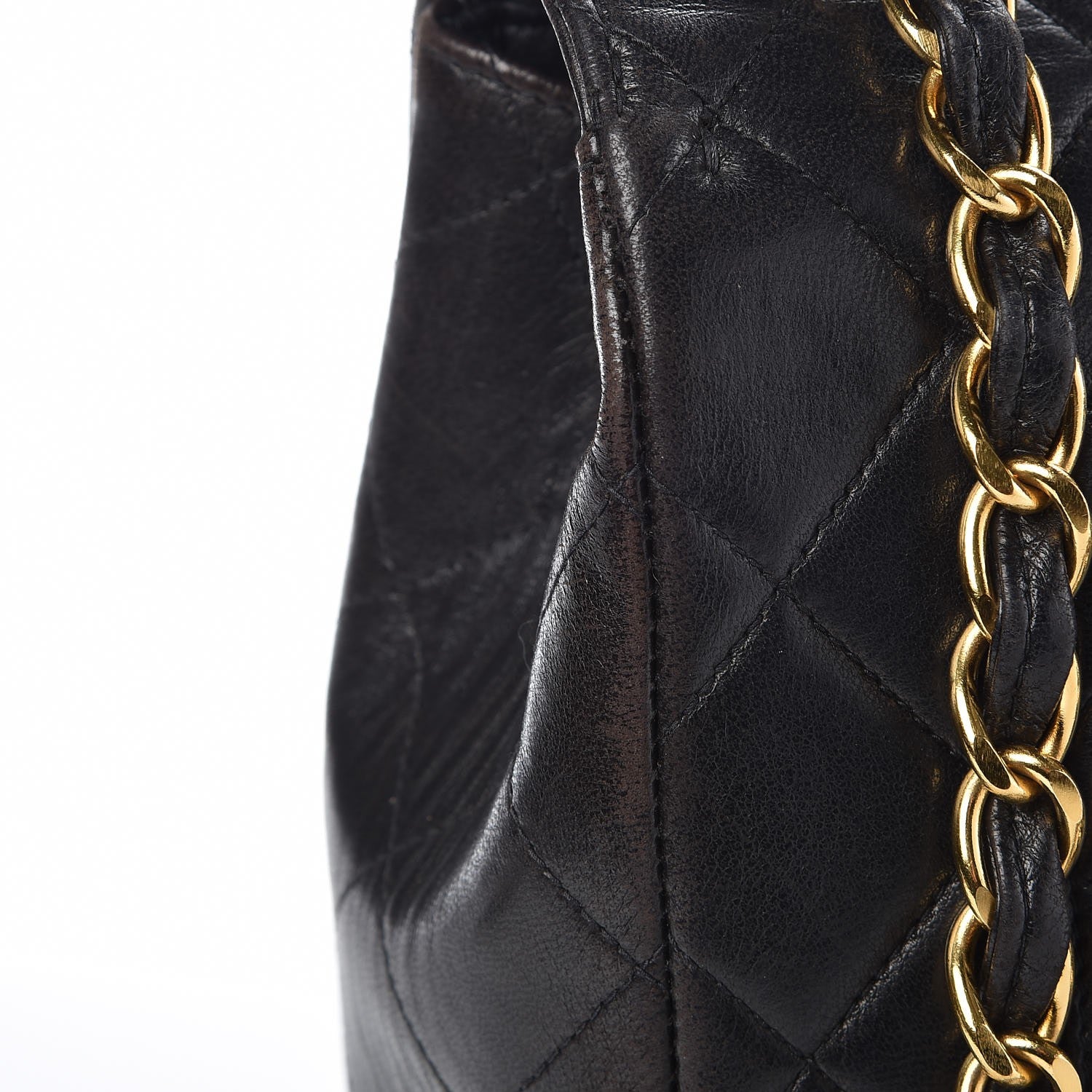 Chanel Lambskin Quilted Jumbo Single Flap Black 13 of 21
