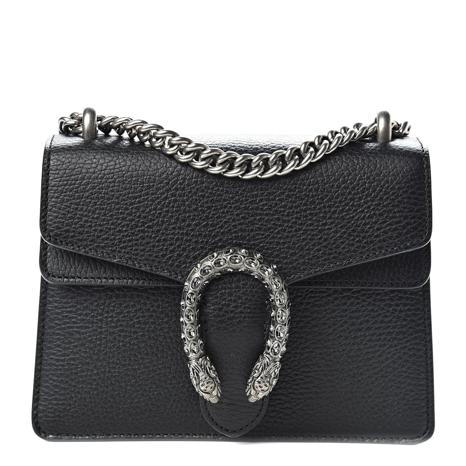 Gucci Calfskin Mini Dionysus Shoulder Bag Black 1 of 10