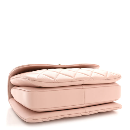 Chanel Lambskin Quilted Small Trendy CC Dual Handle Flap Bag Light Beige Light Pink 4 of 14