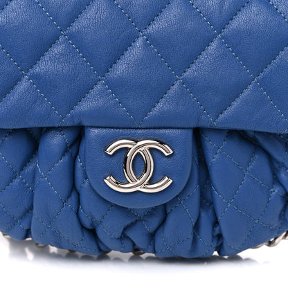 Chanel Washed Lambskin Quilted Mini Chain Around Flap Blue 7 of 14