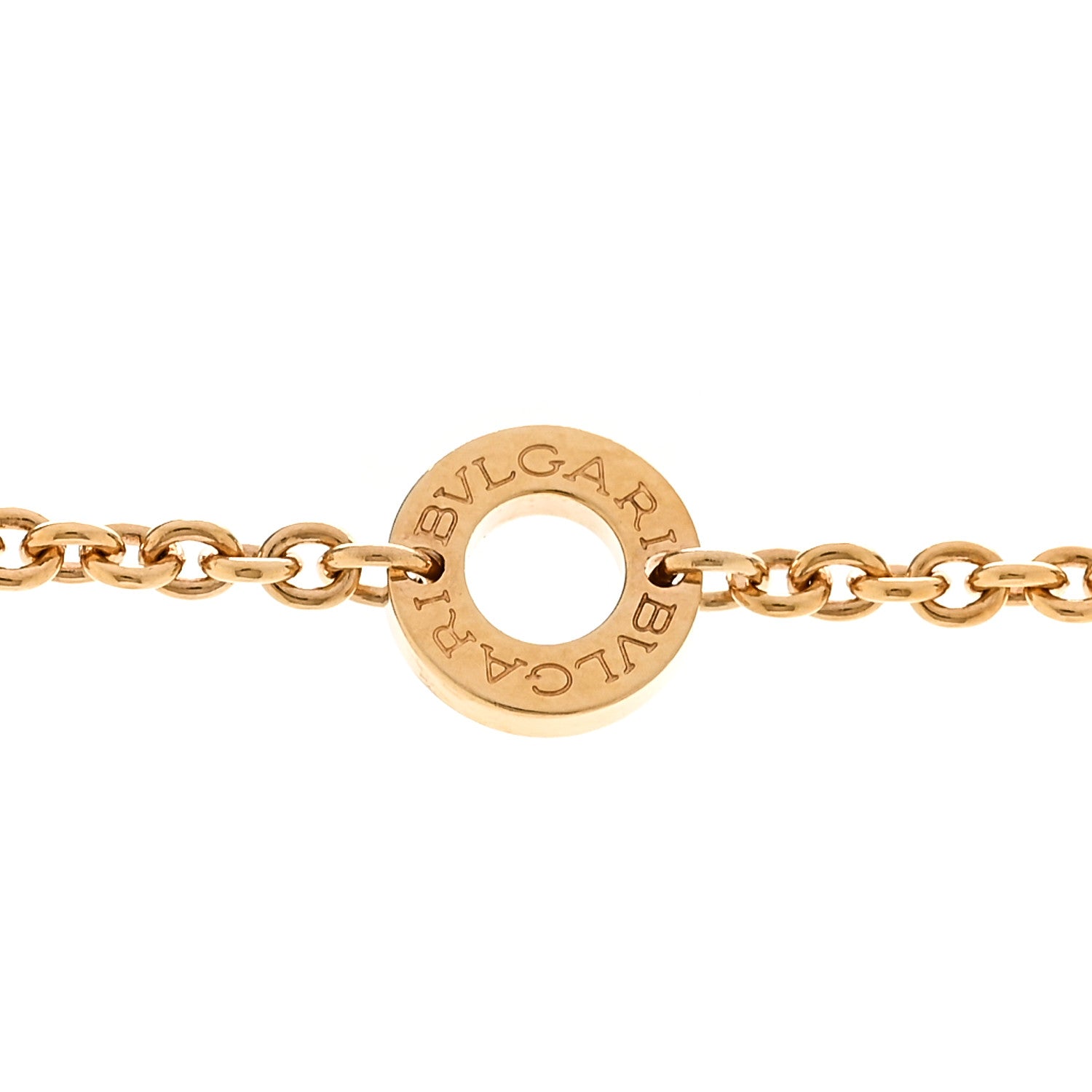Bulgari 18K Yellow Gold Diamond Multi-Gemstone B.Zero Lavallier Necklace 5 of 5