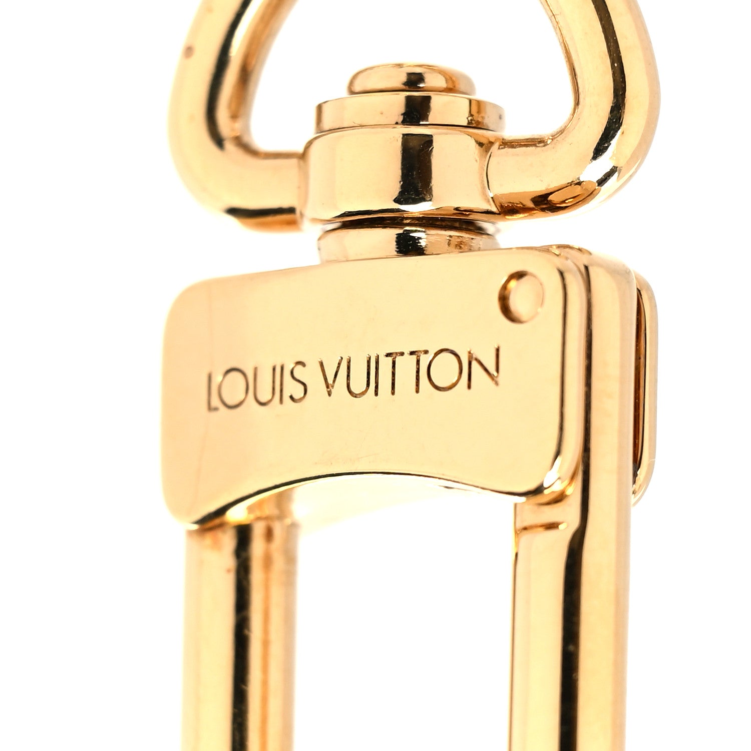 Louis Vuitton LV Facettes Bag Charm Key Holder Gold 3 of 5