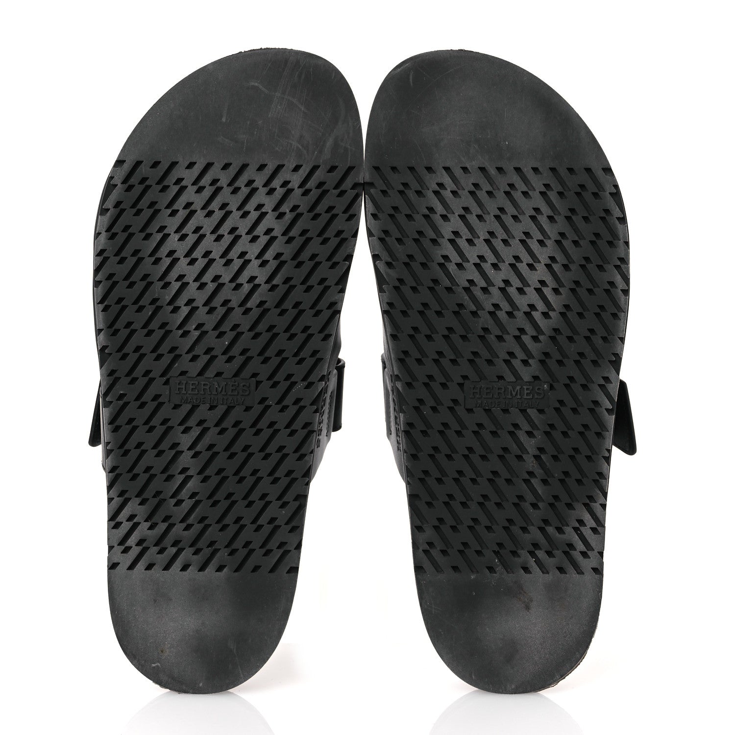 Hermes Calfskin Womens Chypre Sandals 41 Black 7 of 15