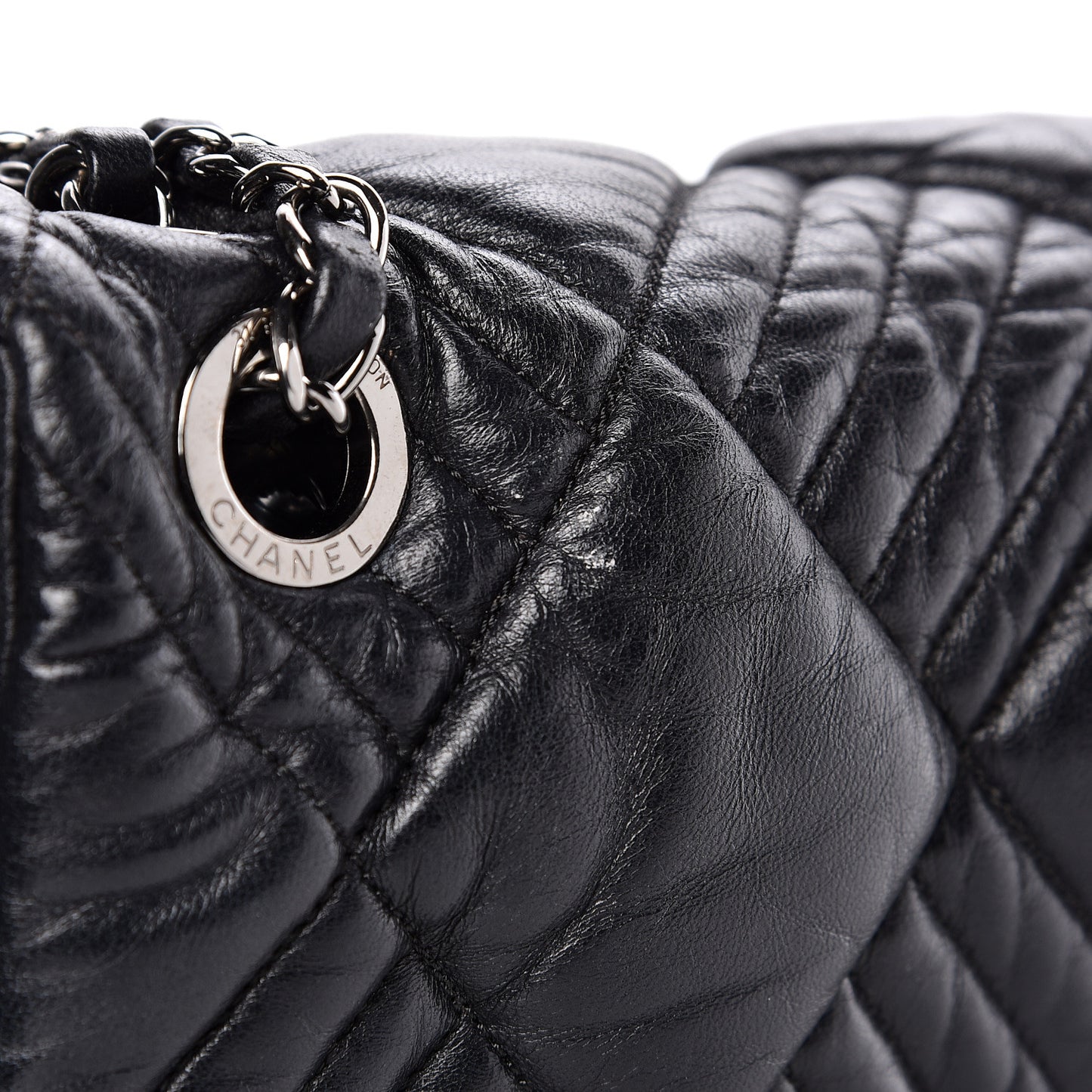 Lambskin In and Out XL Maxi Flap Black