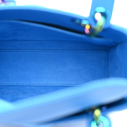 Christian Dior Lambskin Cannage Small Lady Dior Bright Blue 5 of 10