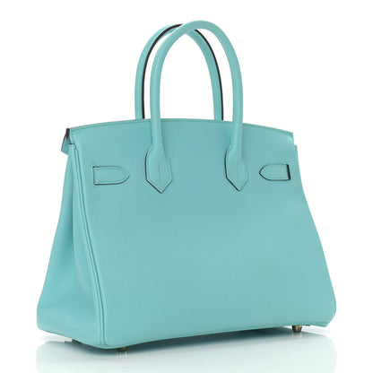 Hermes Epsom Birkin 30 Bleu Atoll 3 of 18