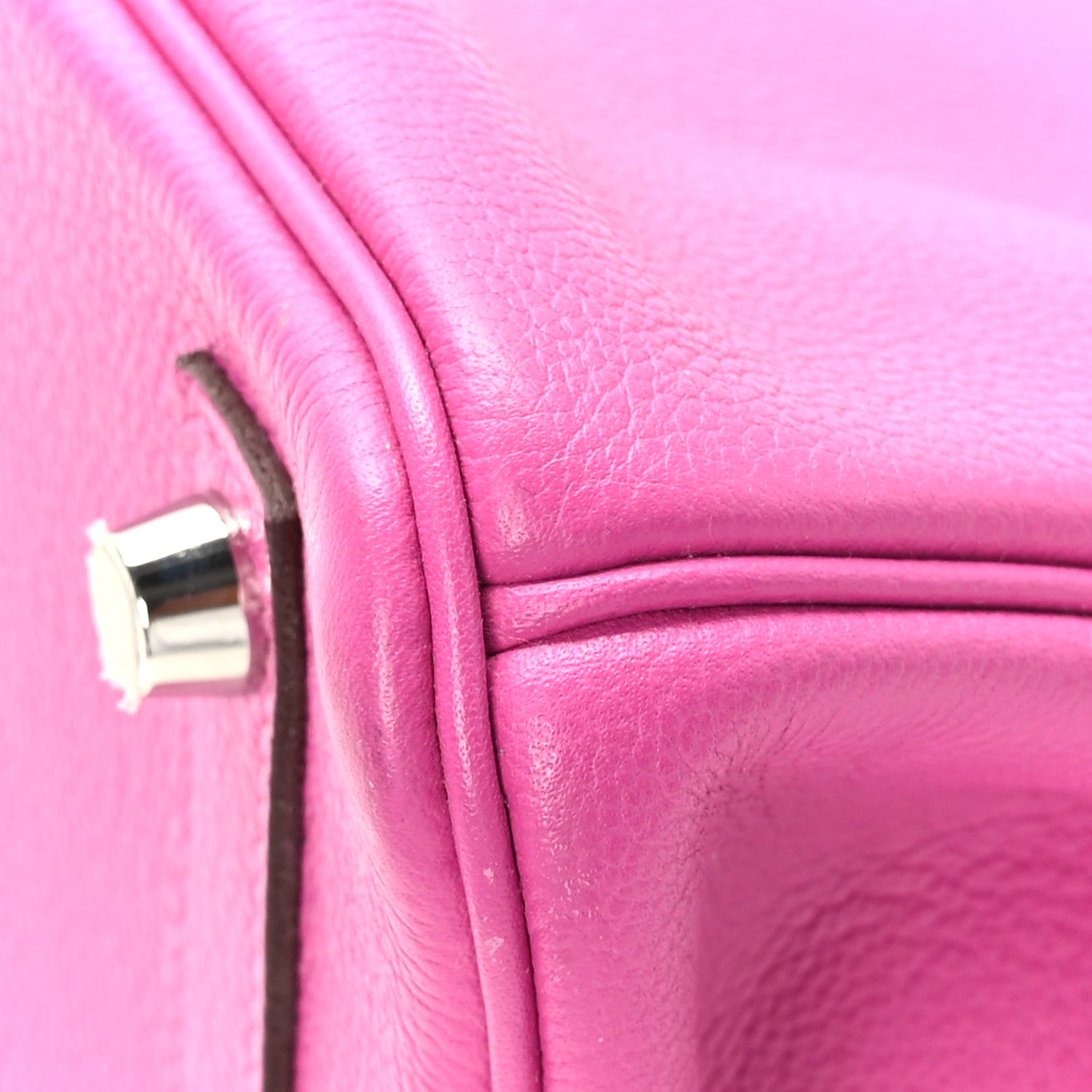 Hermes Taurillon Novillo Verso Birkin 25 Magnolia Rouge Casaque 11 of 11