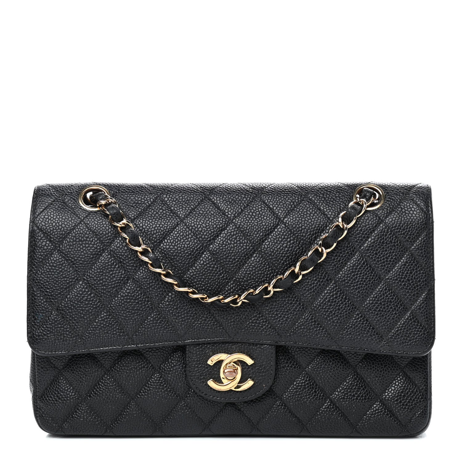 Chanel Caviar Quilted Medium Double Flap Black 1 of 9