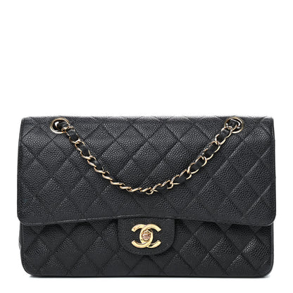 Chanel Caviar Quilted Medium Double Flap Black 1 of 9