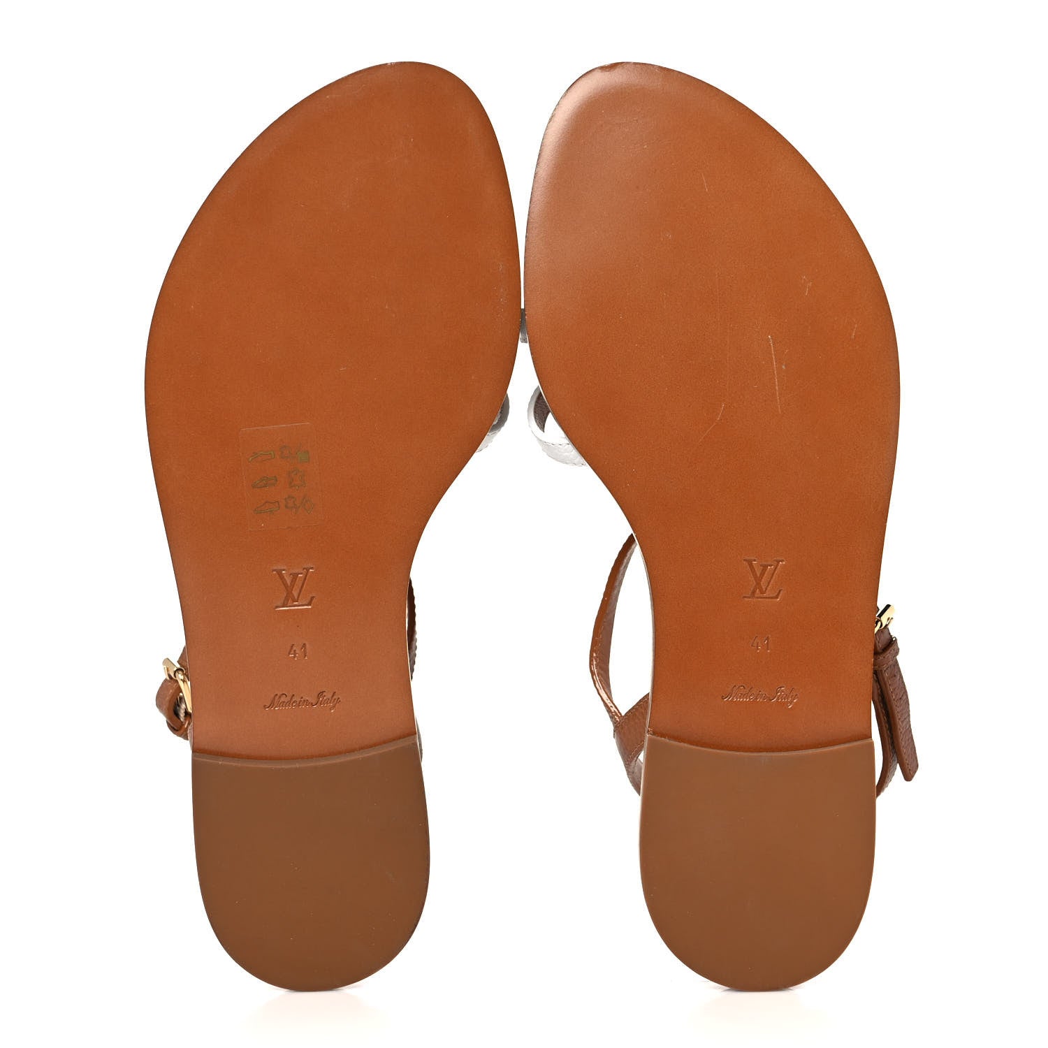 Louis Vuitton Monogram Explorer Flat Sandals 41 Cognac Brown 5 of 7