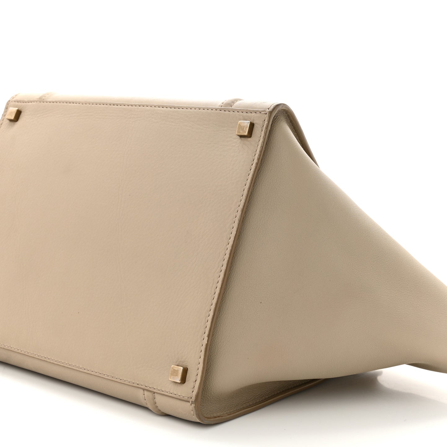 Supple Calfskin Medium Phantom Luggage Beige
