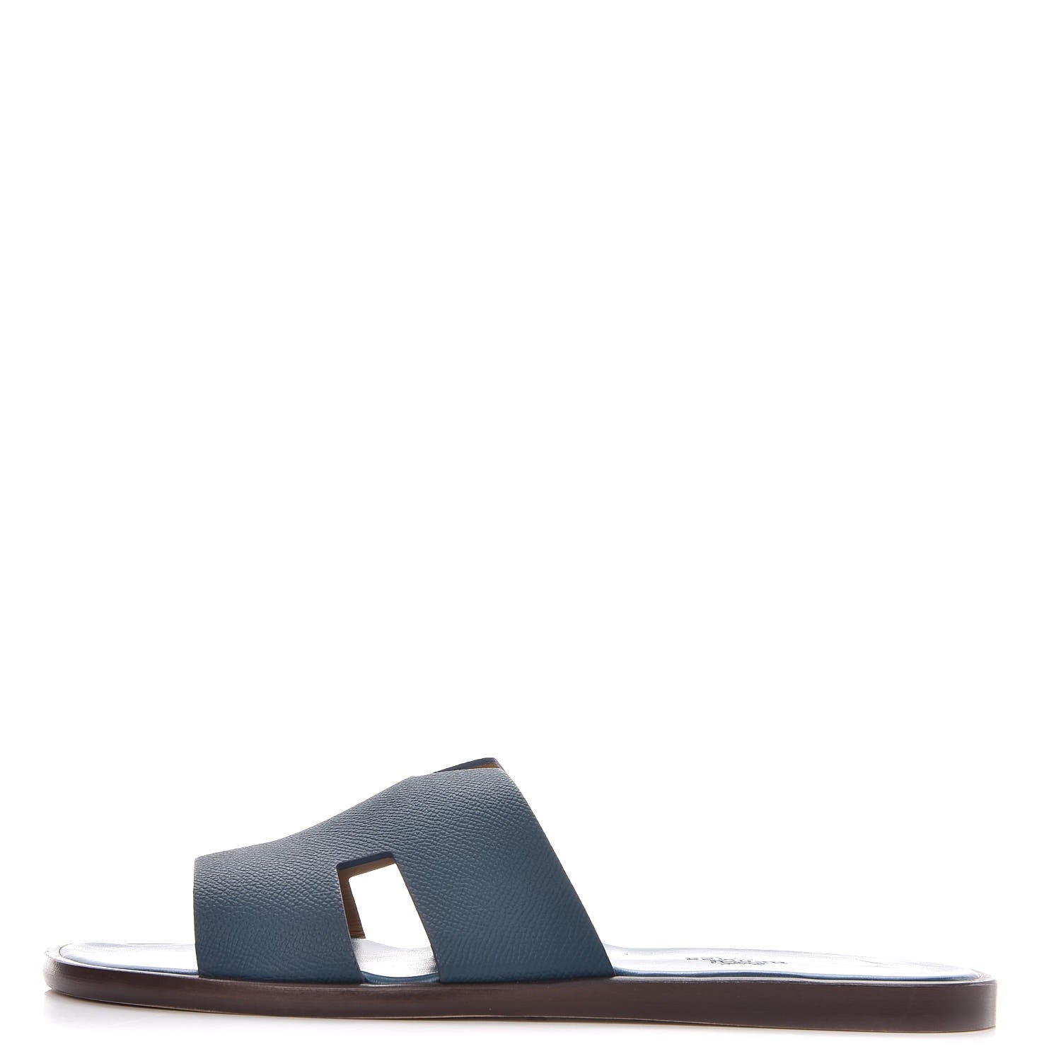 Hermes Matte Epsom Mens Izmir Sandals 42 Petrole 1 of 10