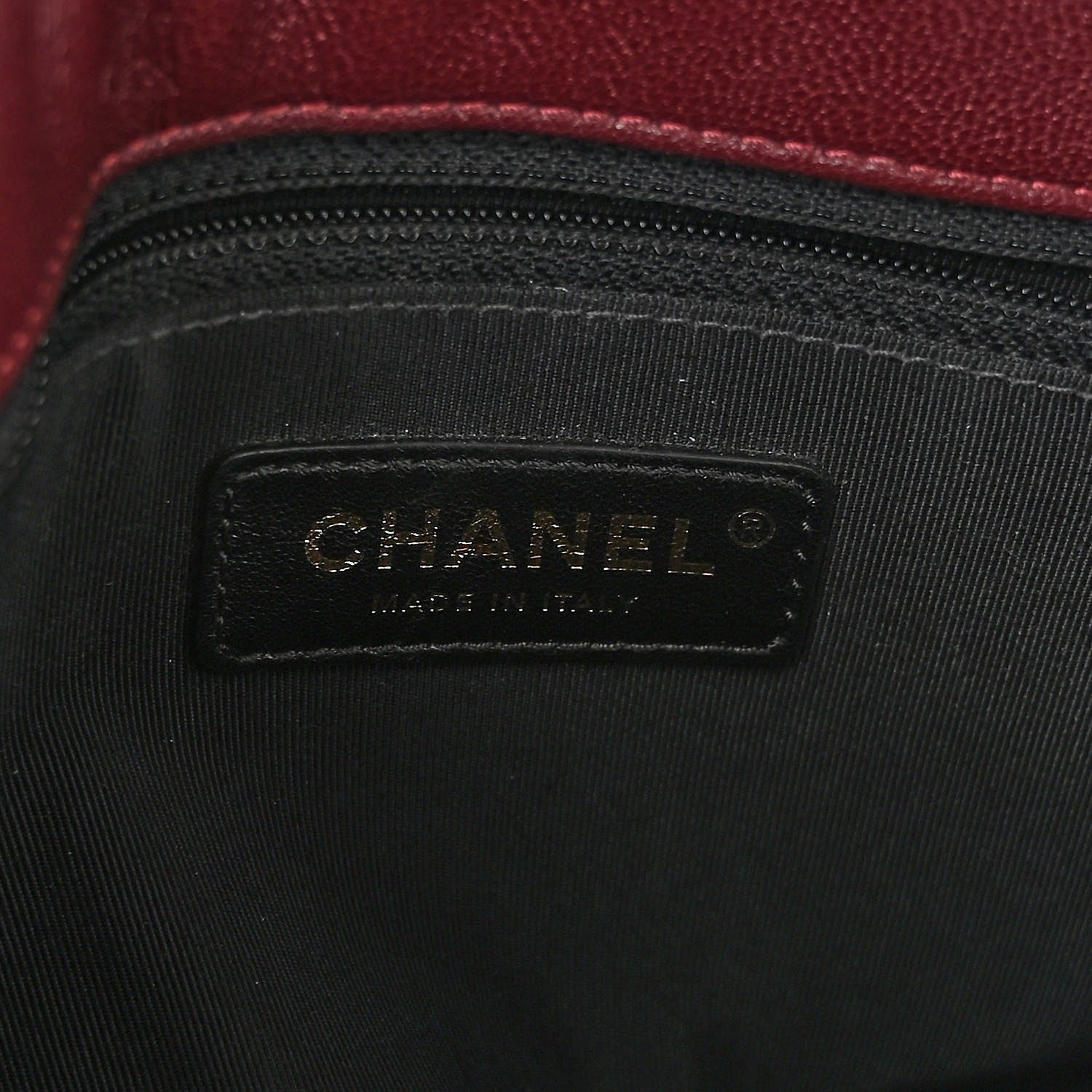 Chanel Sheepskin Quilted Vintage Mademoiselle Flap Dark Red 6 of 10