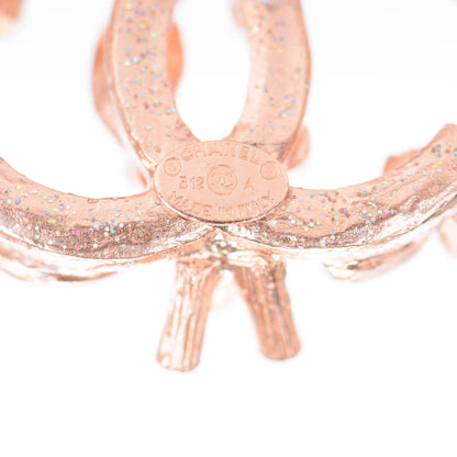 Chanel Crystal CC Earrings Pink 4 of 5