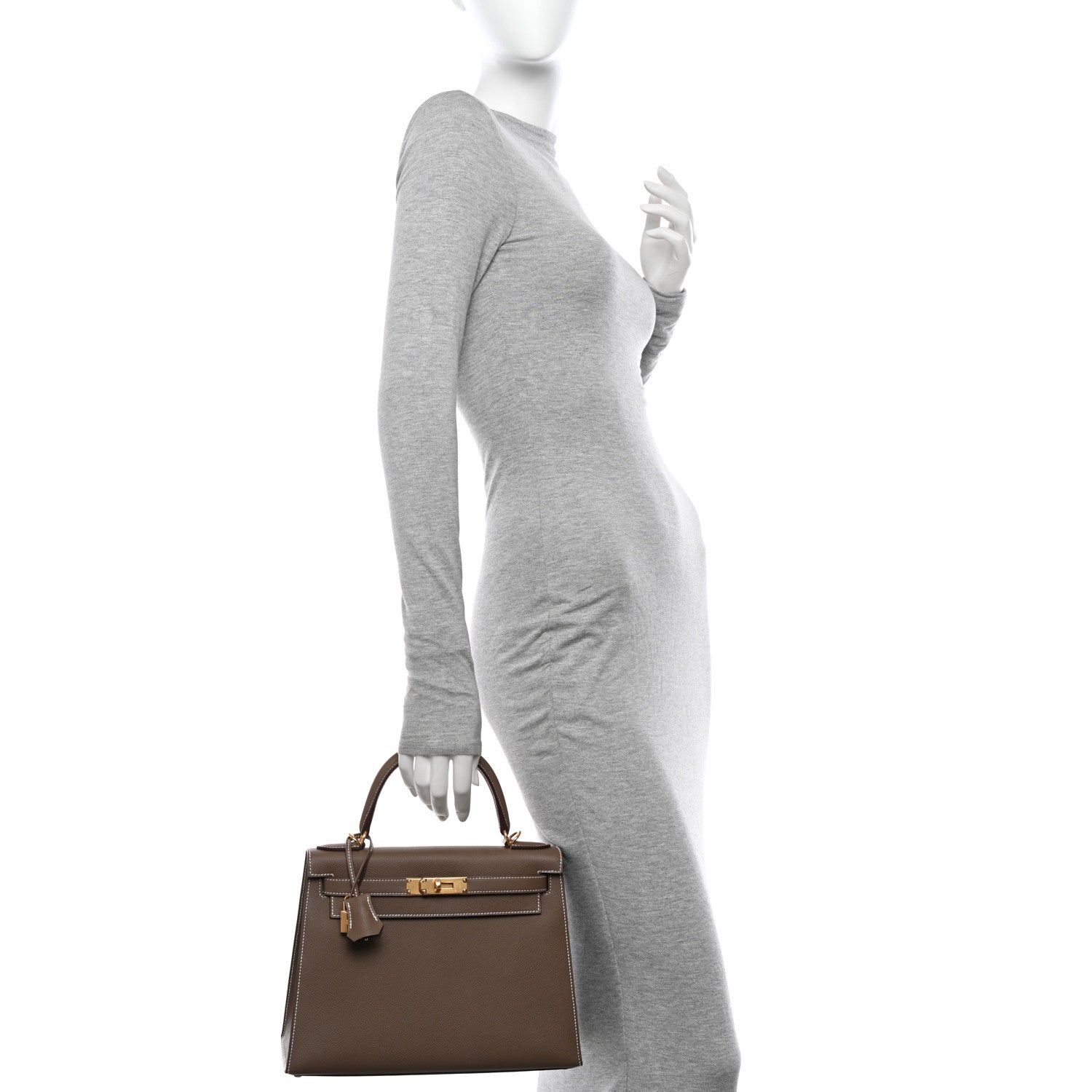 Hermes Epsom Kelly Sellier 28 Etoupe 2 of 13