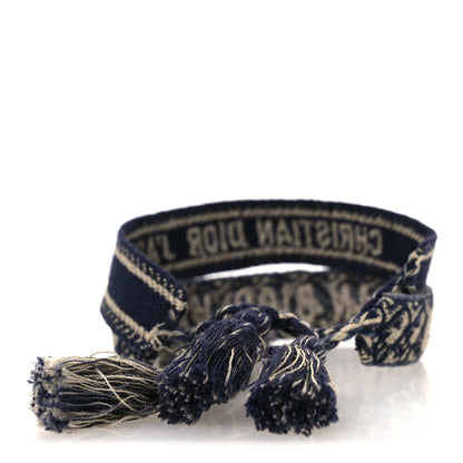 Christian Dior Woven Cotton J'Adior Friendship Bracelet Set Navy 3 of 7