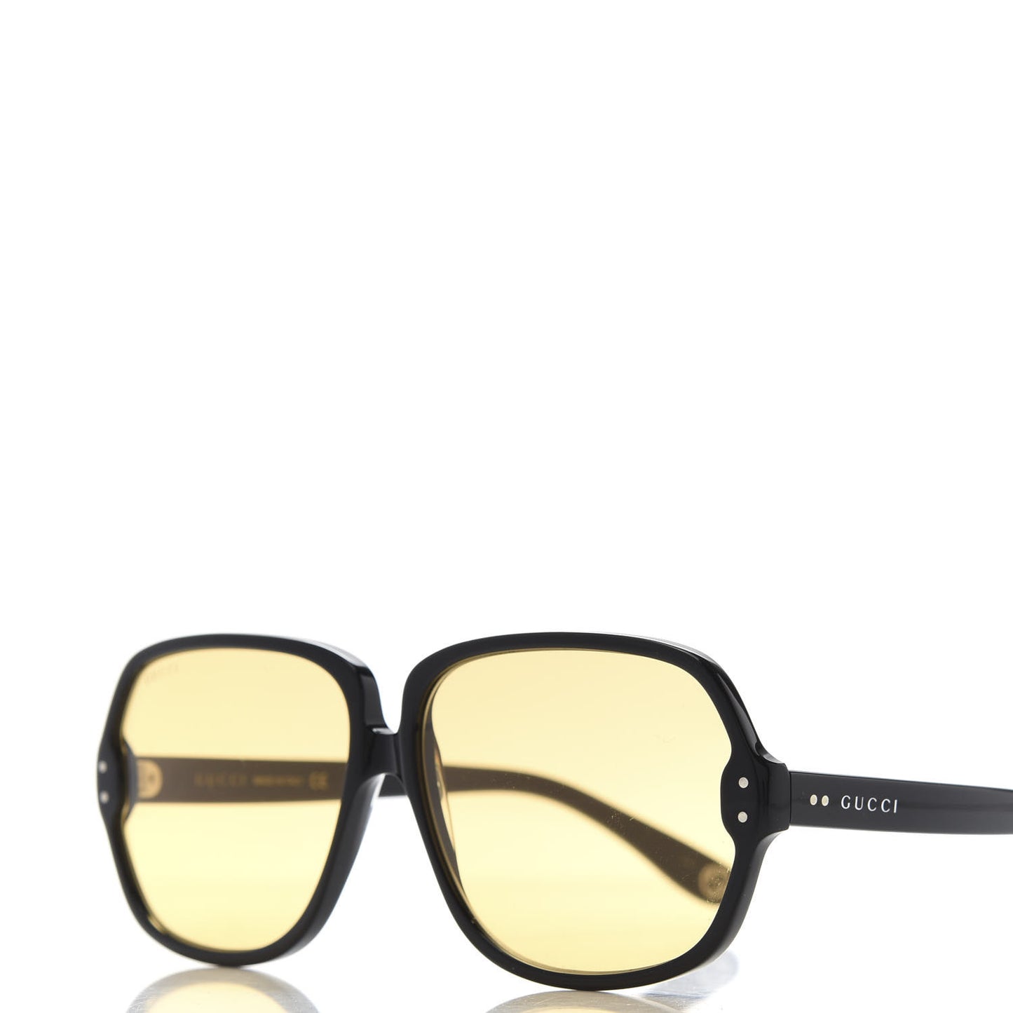 Acetate Sunglasses GG0778S Black Yellow