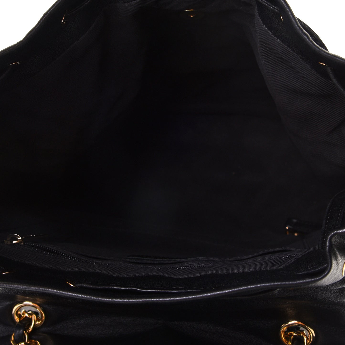 Calfskin Quilted Large Urban Spirit Backpack Black
