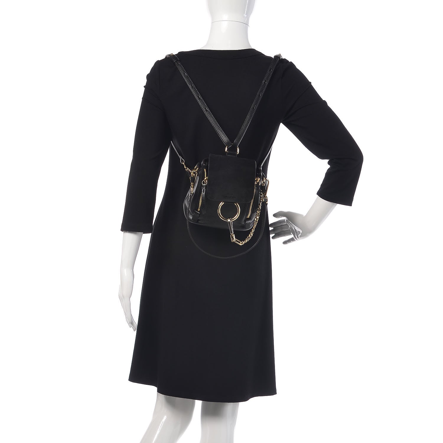 Chloe Calfskin Mini Faye Backpack Black 2 of 18