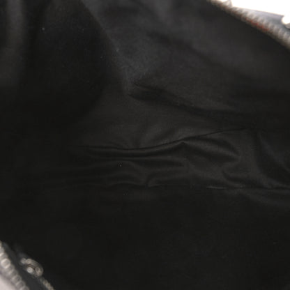 Versace Calfskin Studded Medium Repeat Zip Hobo Black 5 of 8
