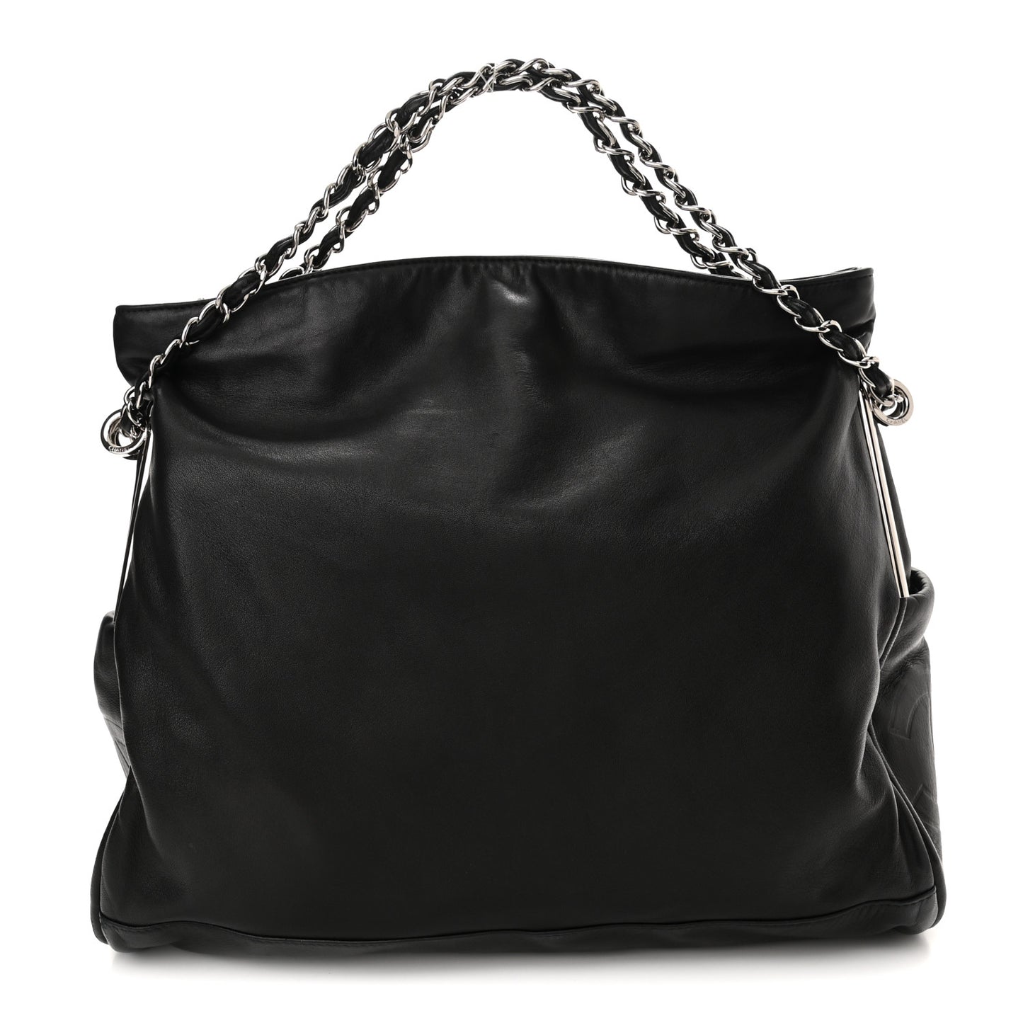 Lambskin Large Ultimate Soft Tote Black