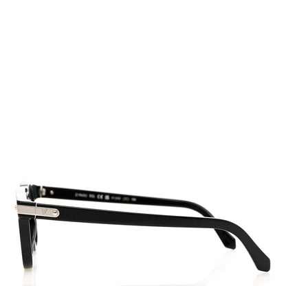 Louis Vuitton Acetate LV Signature Square Round Z1963U Sunglasses Black 3 of 8