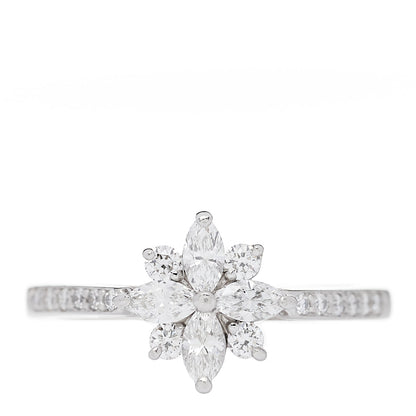 Tiffany Platinum Marquise Diamond Victoria Cluster Ring 49 5 1 of 5