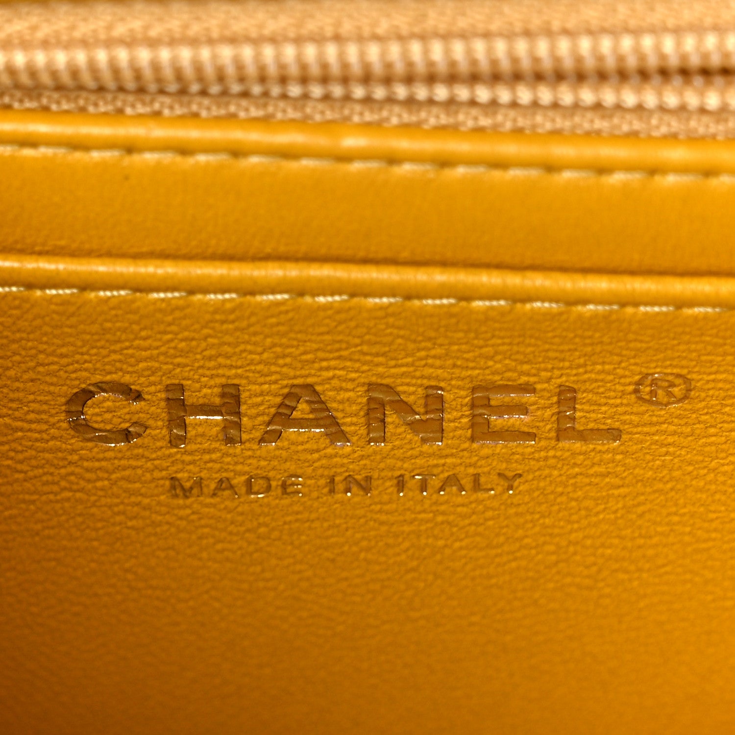 Chanel Lambskin Quilted Mini Top Handle Rectangular Flap Yellow 5 of 8