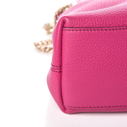 Gucci Cellarius Calfskin Small Soho Chain Shoulder Bag Bright Bouganville 9 of 10