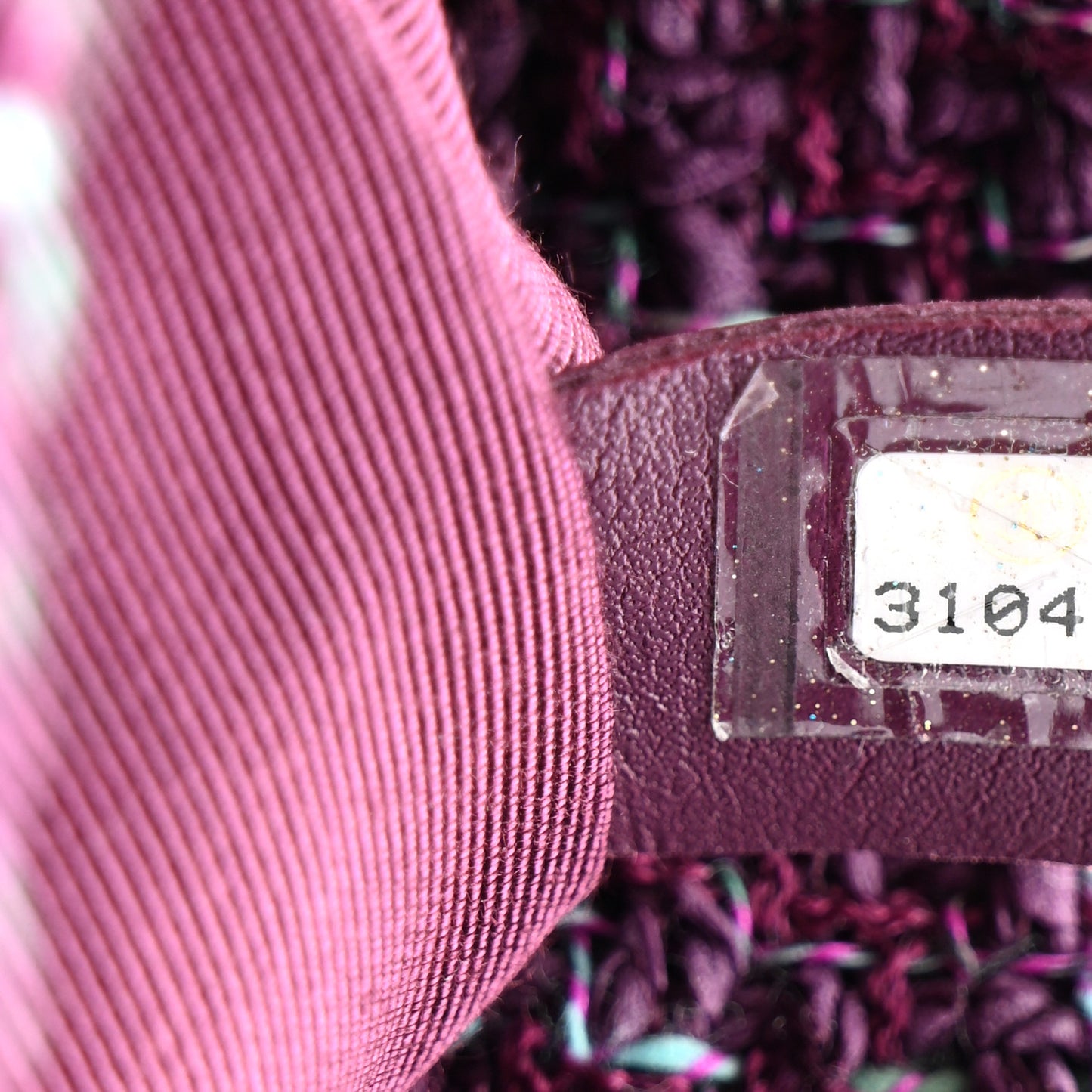 Tweed Quilted Medium Chanel 19 Flap Purple