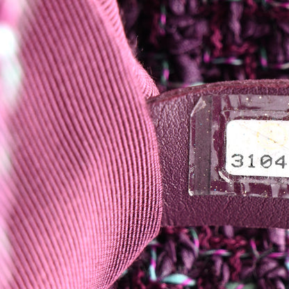 Chanel Tweed Quilted Medium Chanel 19 Flap Purple 6 of 9