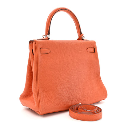 Hermes Togo Kelly Retourne 25 Orange 3 of 13