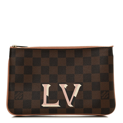 Louis Vuitton Damier Ebene Double Zip Pochette 1 of 10