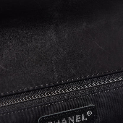 Chanel Lambskin Chevron Quilted Single Flap Black 11 of 13