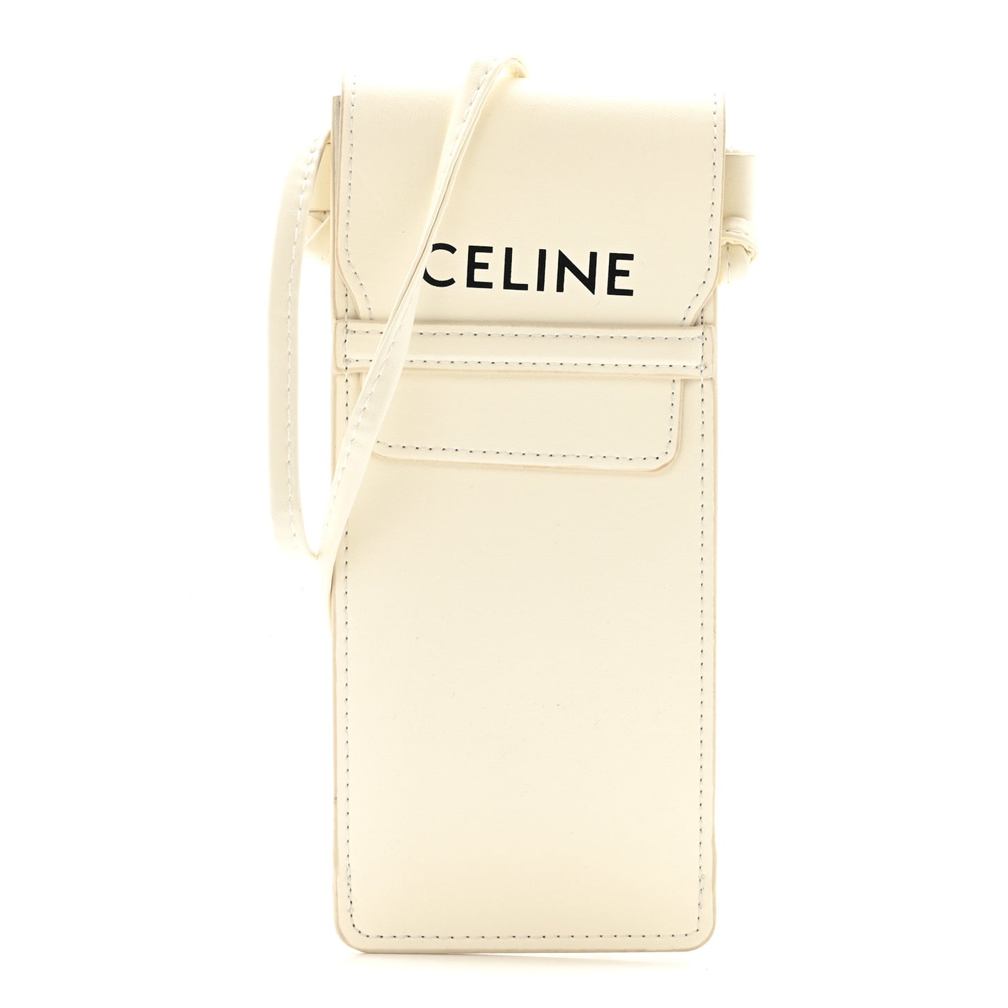 Smooth Calfskin Sunglasses Pouch White