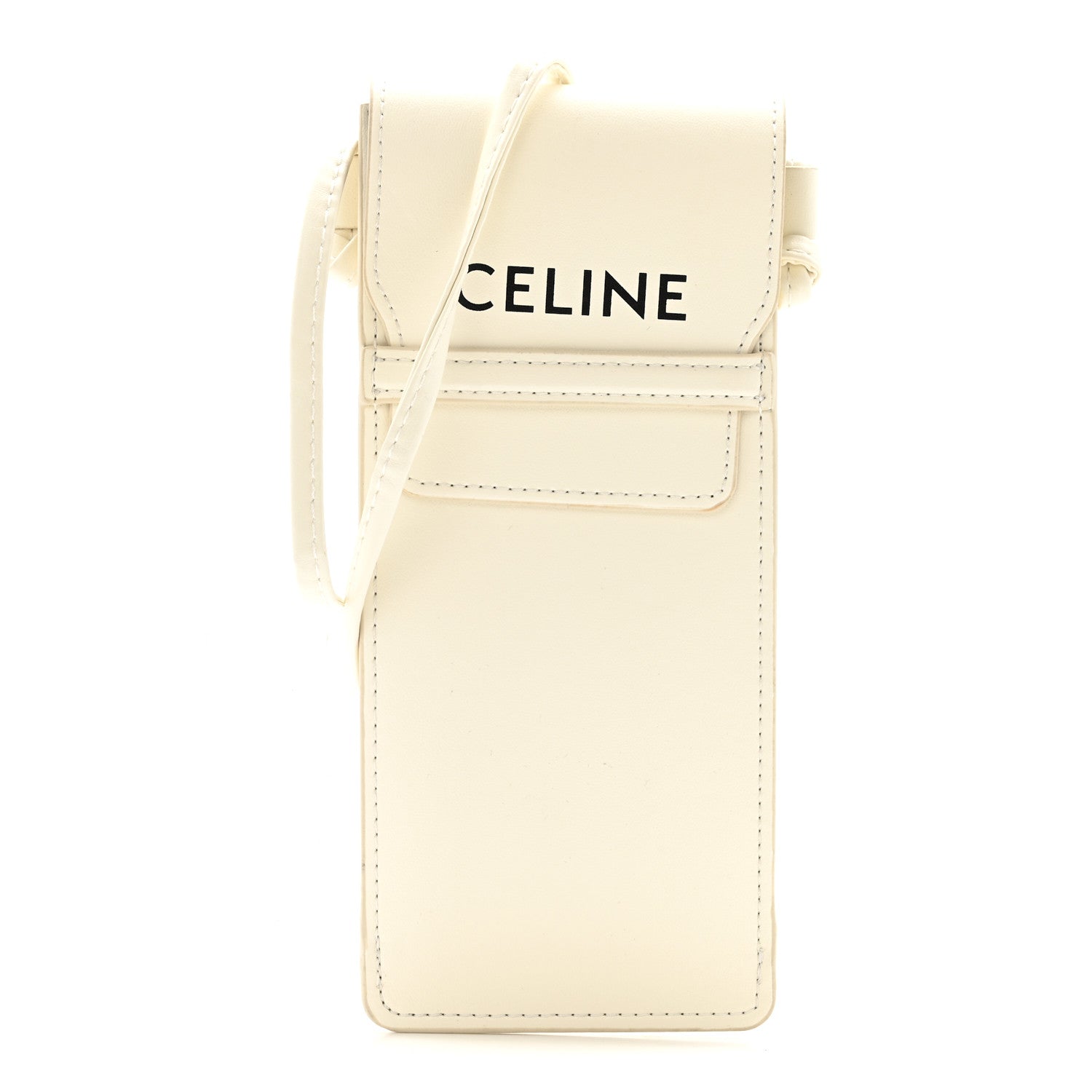 Celine Smooth Calfskin Sunglasses Pouch White 1 of 11