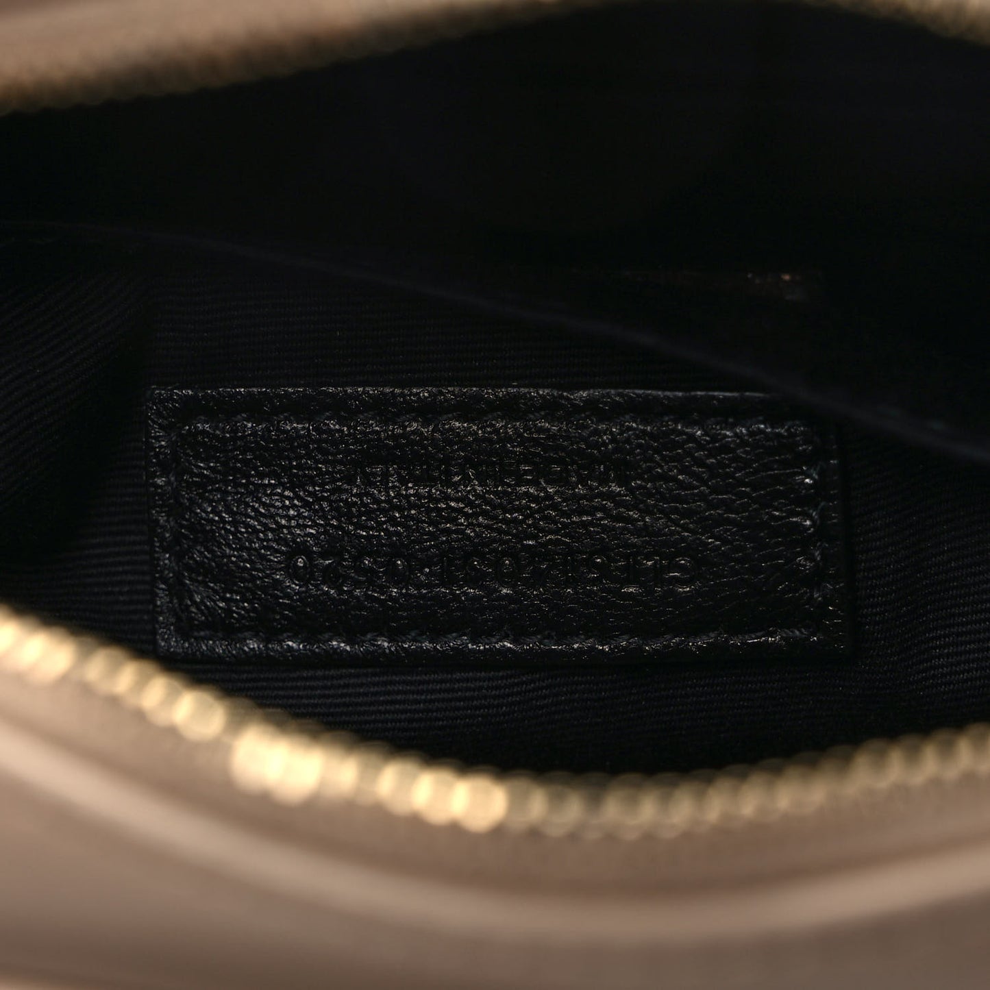 Calfskin Matelasse Monogram Lou Belt Bag Dark Beige