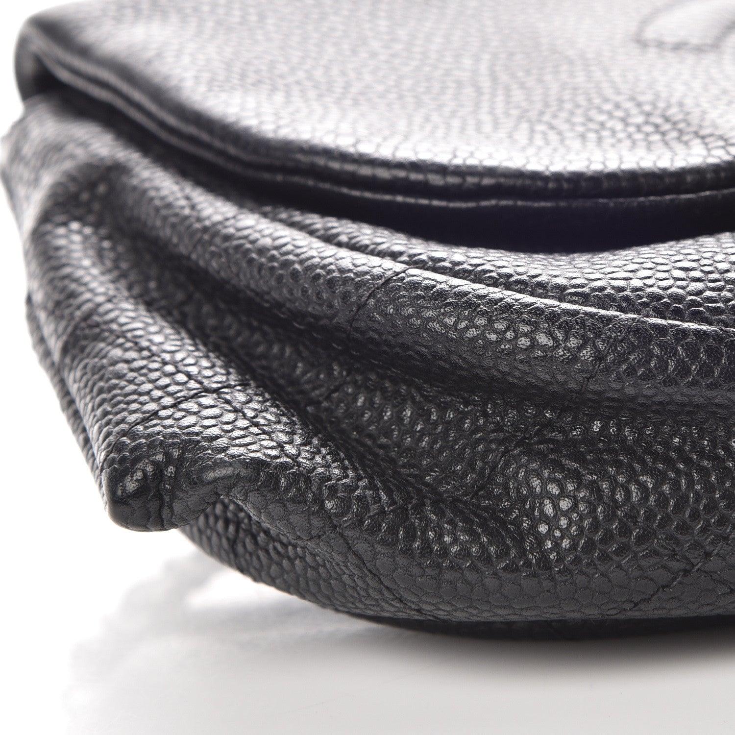 Chanel Caviar Half Moon Wallet On Chain WOC Black 9 of 10