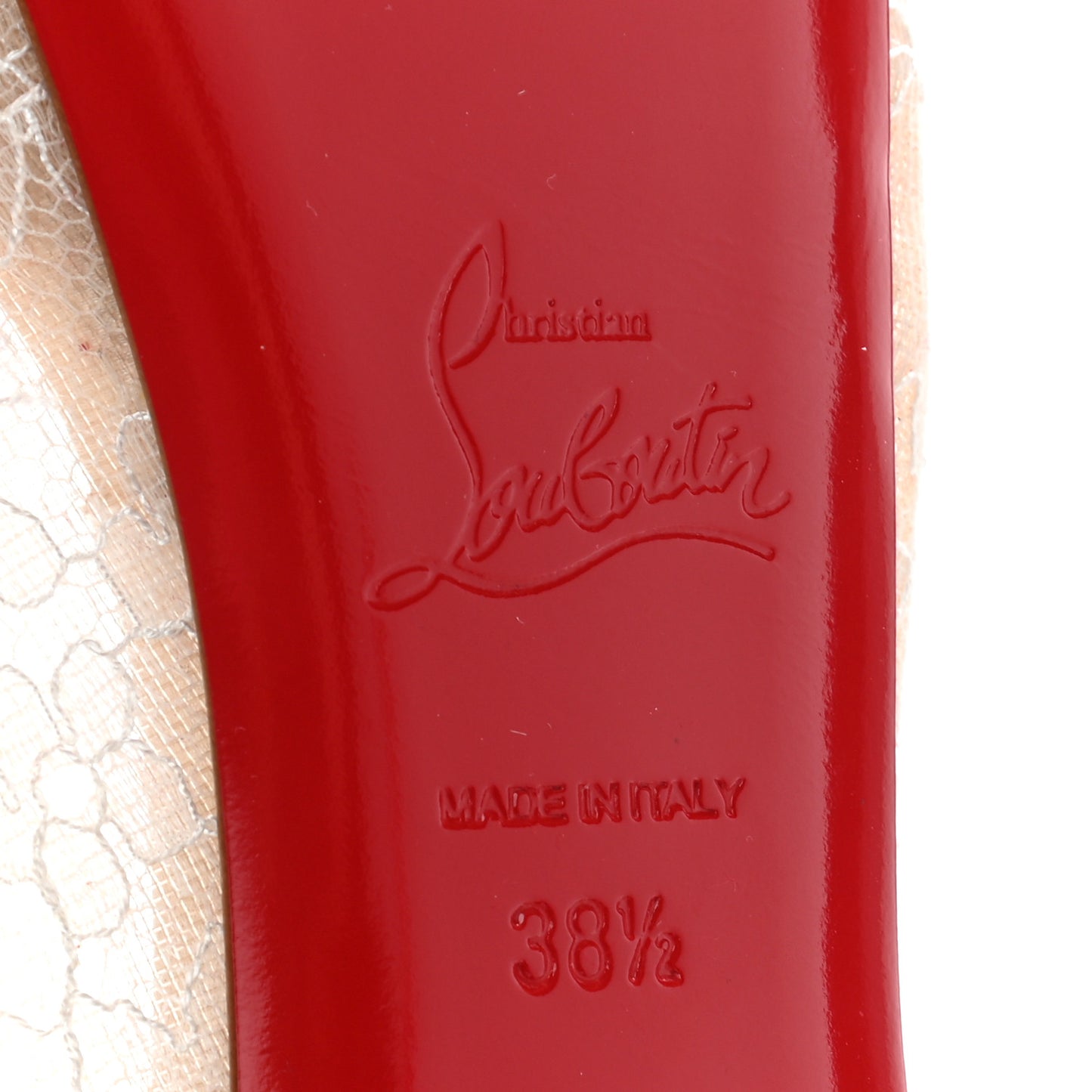 Rete Dentelle Lurex Very Lace 120 Pumps 38.5 White