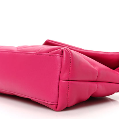 Saint Laurent Lambskin Quilted Toy Loulou Puffer Monogram Chain Satchel Bubblegum 8 of 8