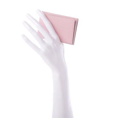 Hermes Chevre Mysore Guernesey Card Case Rose Sakura 2 of 8