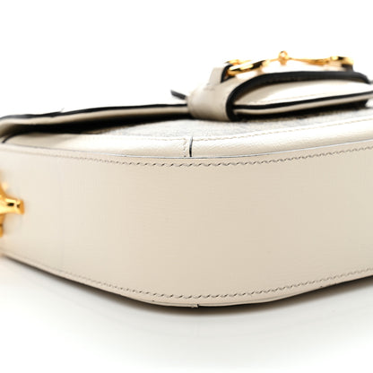 Gucci GG Supreme Monogram Web Mini Horsebit 1955 Shoulder Bag Beige Mystic White 8 of 13