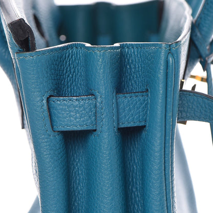 Hermes Taurillon Clemence Birkin 30 Cobalt 13 of 32