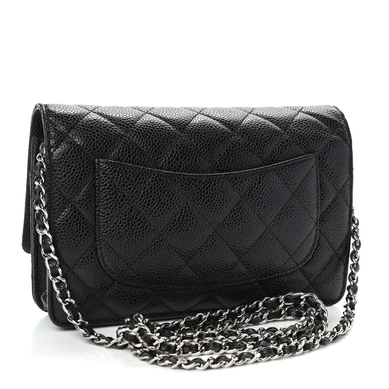 Chanel Caviar Quilted Wallet On Chain WOC Black 2 of 4