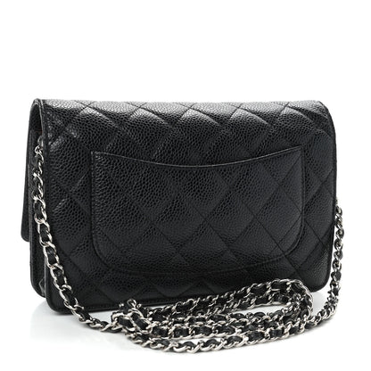Chanel Caviar Quilted Wallet On Chain WOC Black 2 of 4