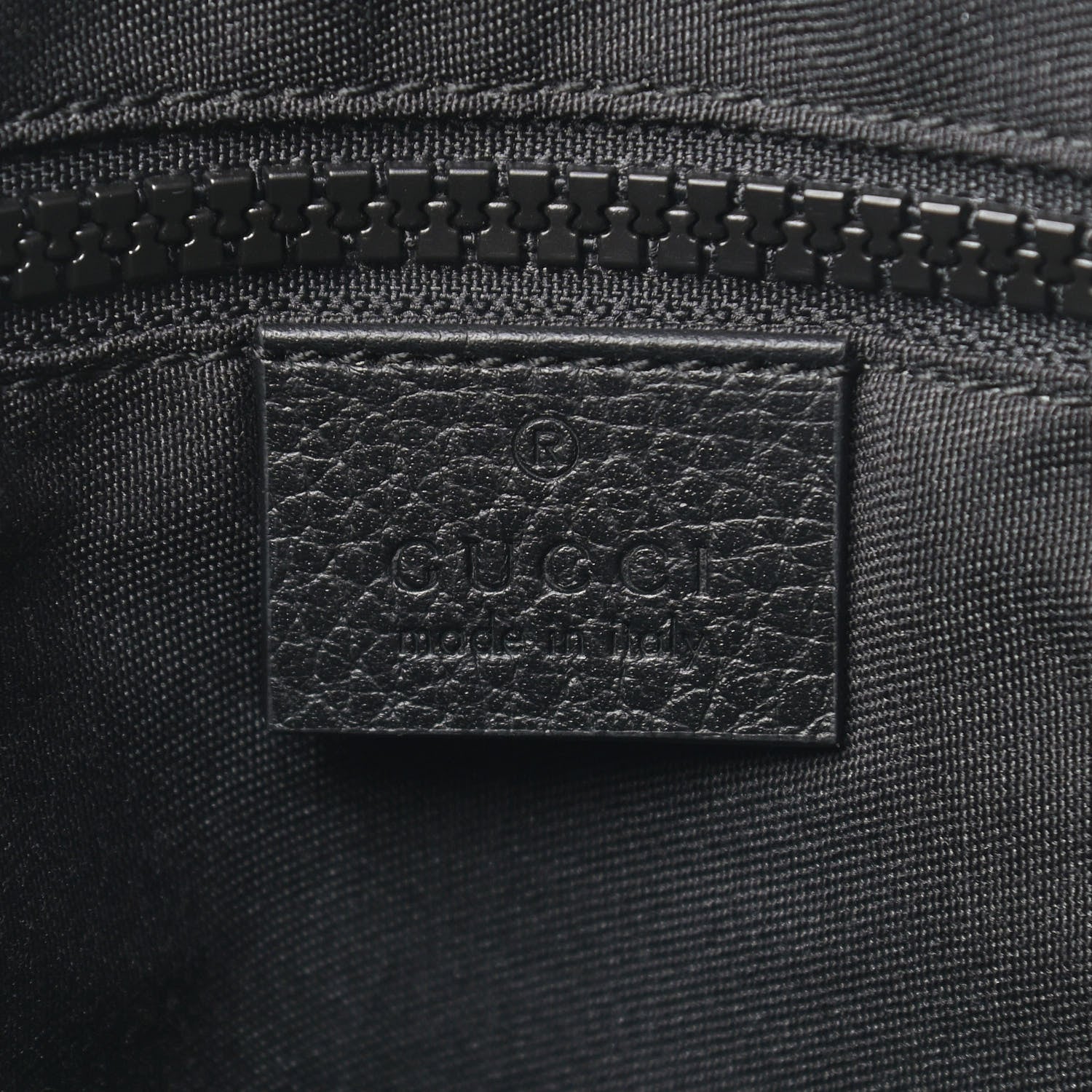 Gucci Nylon Monogram Medium Flat Messenger Bag Black 6 of 9
