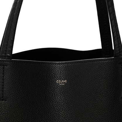 Celine Soft Grained Calfskin Medium Belt Cabas Phantom Black 8 of 10